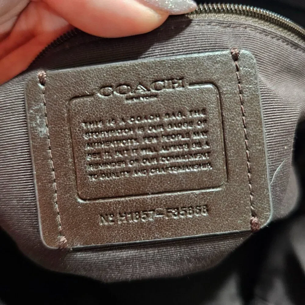 Coach Metallic Ava Chain Tote Purse Shoulder Bag